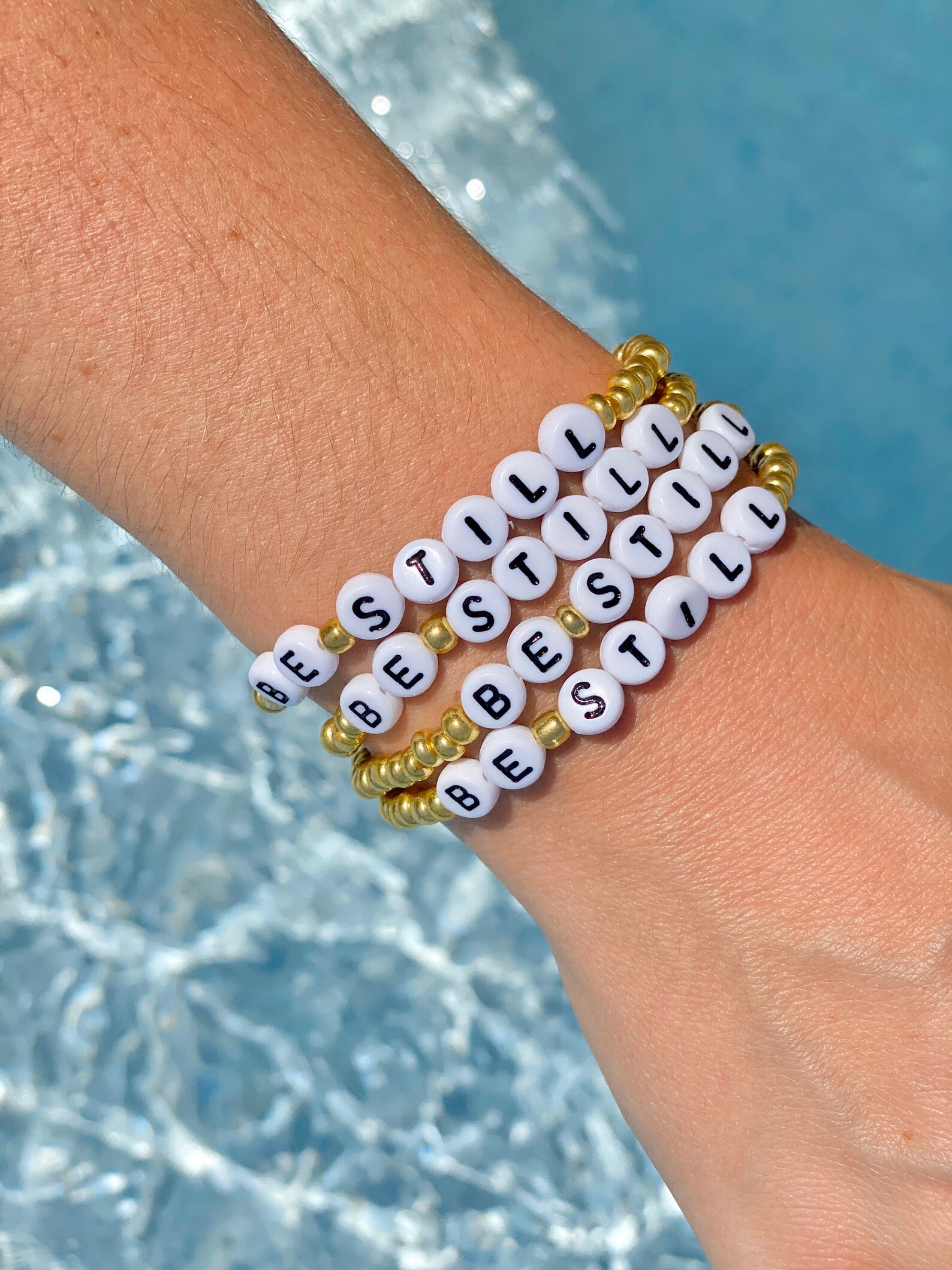 Be Still Beaded Bracelet en anglais seulement Bracelet perlé Etsy