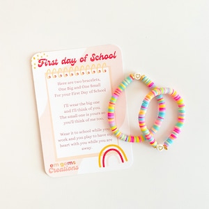 Back 2 School Bracelets | Mama and Me Bracelets | Kids Bracelet | Custom Bracelet | Heart Bracelet | Personalized