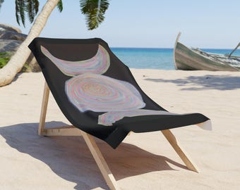 Celestial oversized luxury Towel: Vibrant Polyester-Cotton Blend - Dry off with moonlight
