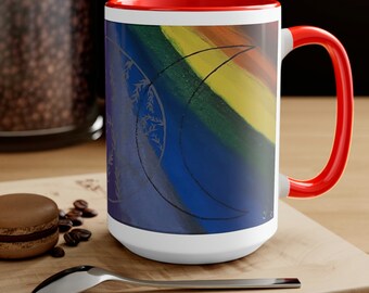 Somewhere in the Between Triple Moon Pride Two-Tone Coffee Mugs, 15oz