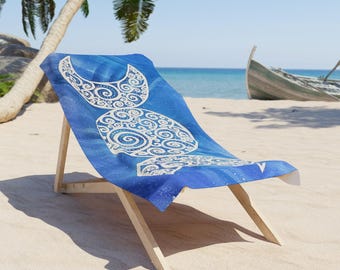 Celestial Moon Phase Luxury Towel: Bohemian Accessory in your home and on your adventures