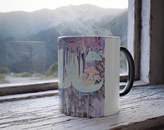 The Moon Went Left Color Morphing Mug, 11oz