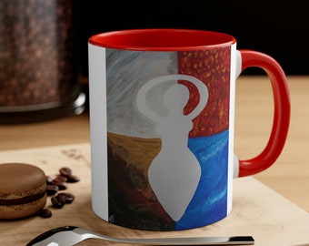 Corners goddess design Coffee Mug, 11oz