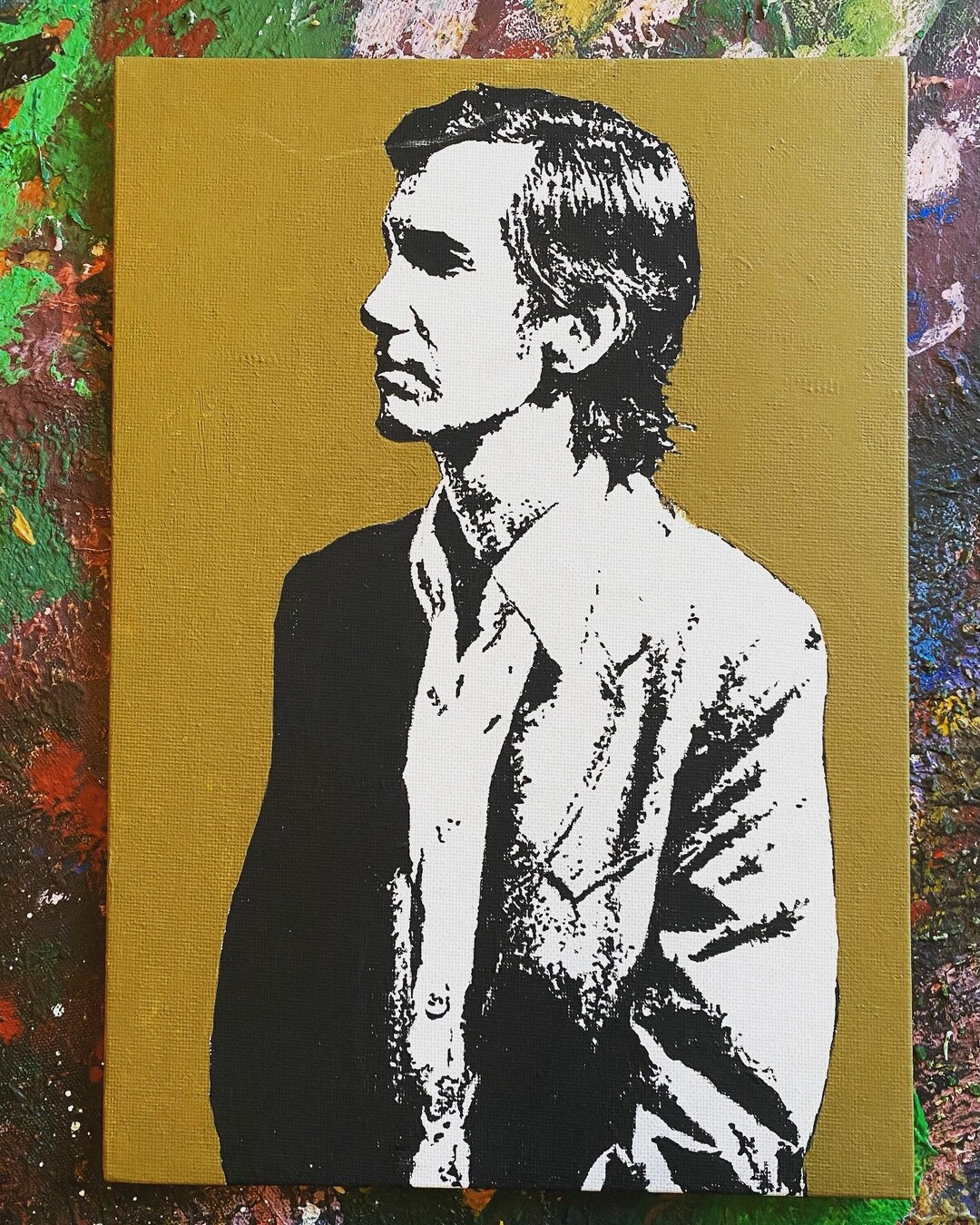 Townes Van Zandt Art Print From Original Painting High Quality Free UK