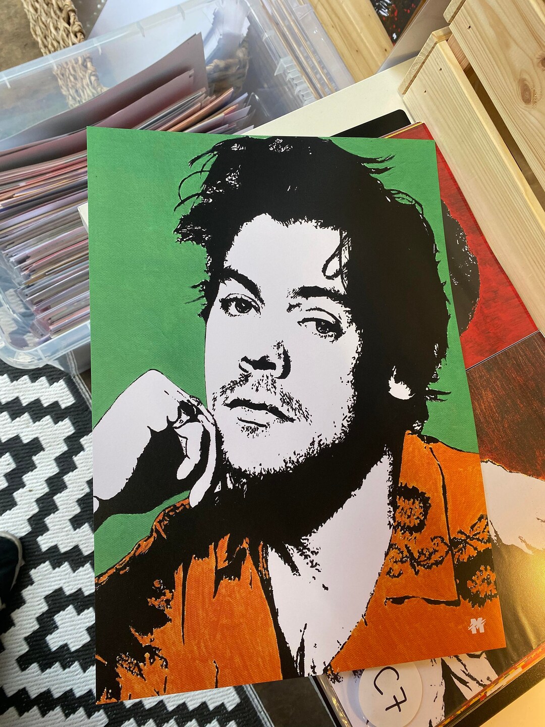 Harry Styles Art Print From Original Painting High Quality Etsy