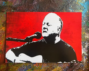 Christy Moore - Art Print from Original Painting - High Quality - Free UK Delivery – UNFRAMED