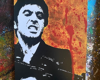 Scarface-  Art Print from Original Painting - High Quality - Free UK Delivery – UNFRAMED