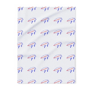 Coperta ispirata ai Buffalo Bills, regalo di football, regalo di Natale della Bills Mafia, coperta accogliente della squadra, coperta in pile, NFL, regalo di Josh Allen