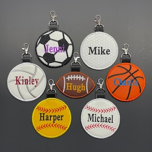 4-Zoll-Kunstleder Personalisierte Baseball Tags, Sport, Softball, Volleyball, Fußball, Basketball, Golf, schwimmen, verfolgen