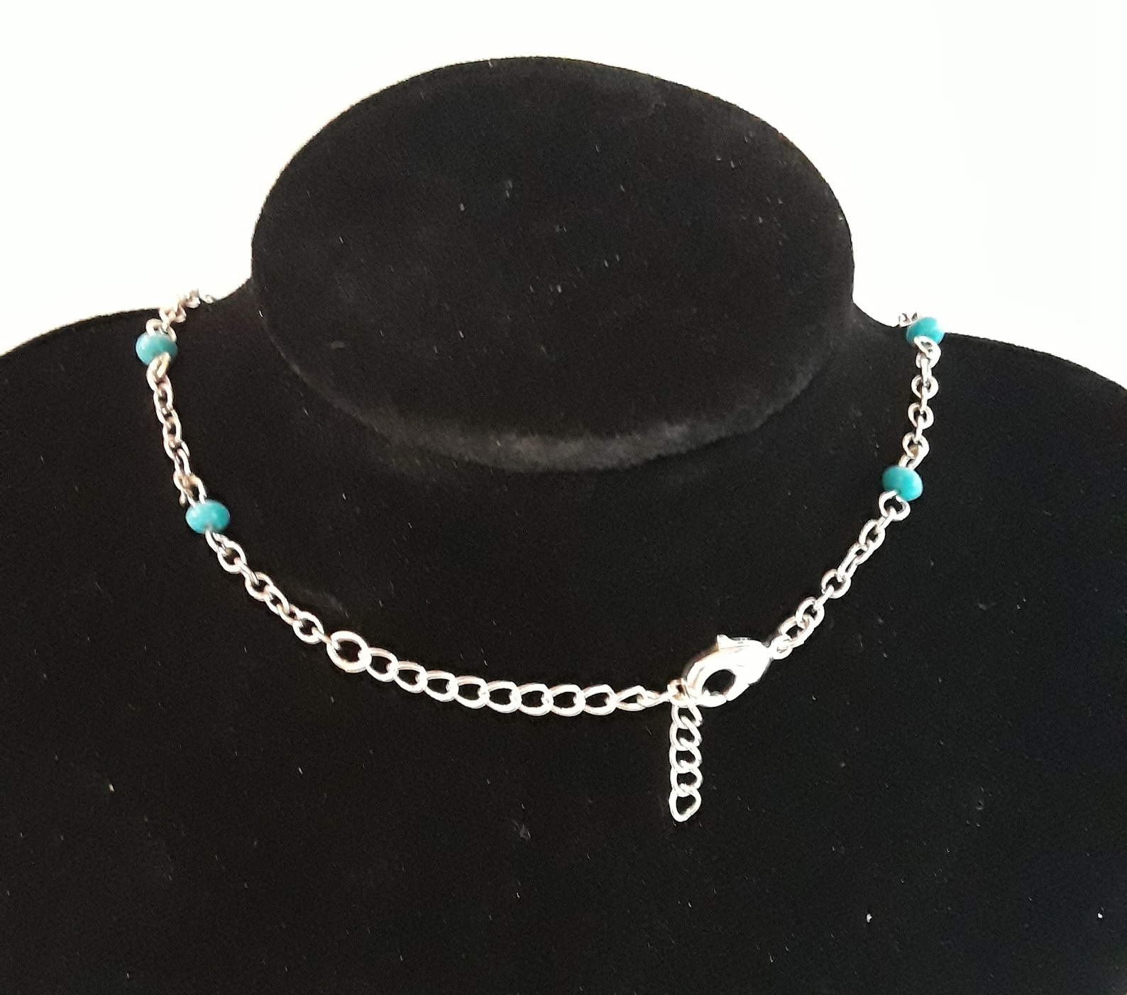 Adjustable Length Silver Necklace with Charm Etsy