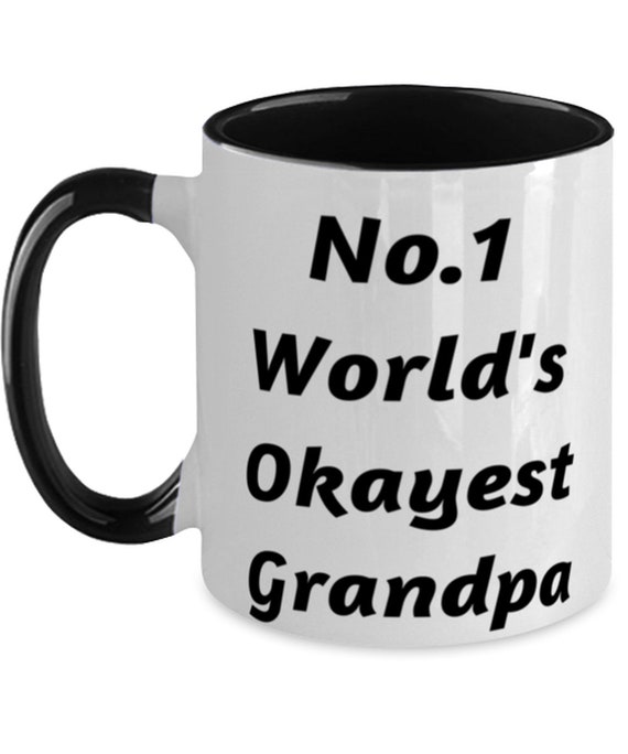 Cheap Grandpa Gifts No.1 World's Okayest Grandpa Grandpa | Etsy