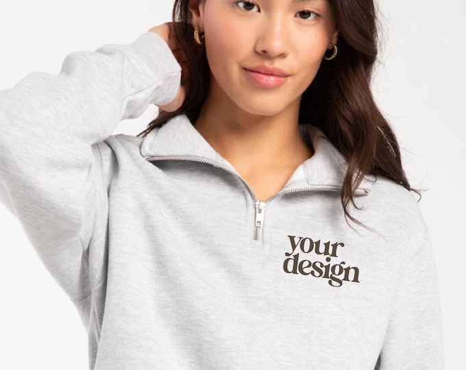 Custom embroidered quarter zip clearance