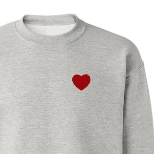Embroidery Heart Sweatshirt // Crewneck // Hoodie
