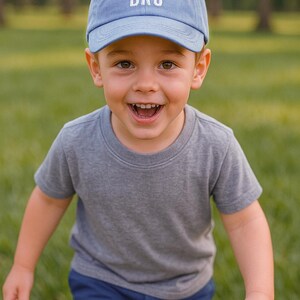 Gorra de béisbol infantil personalizada bordada: Hermano mayor, Hermana mayor, Nombre personalizado imagen 4