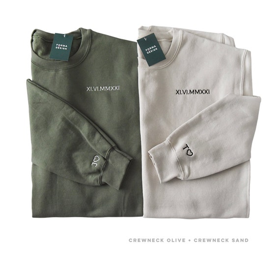 Custom embroidered crewneck sweatshirts