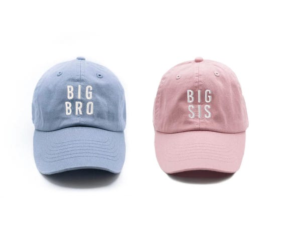 Custom Embroidered Kids Baseball Cap: Big Bro, Big Sis, Personalized Name