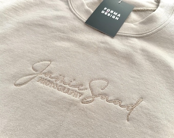 Custom Embroidered Crewneck Sweatshirt: Personalized Logo Gift