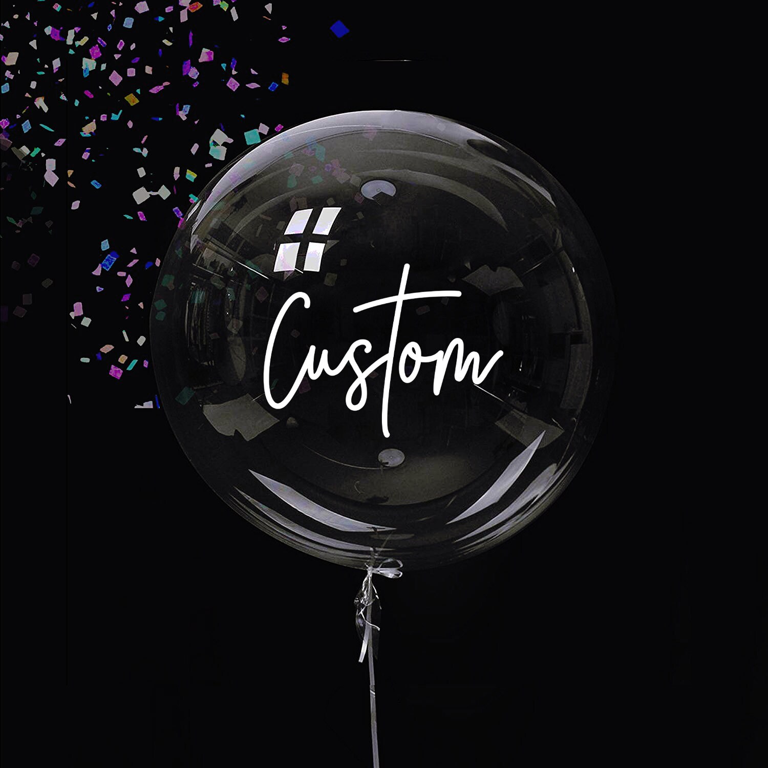 Customized Vinyl Decal for Balloons // Personalized Decal // Etsy