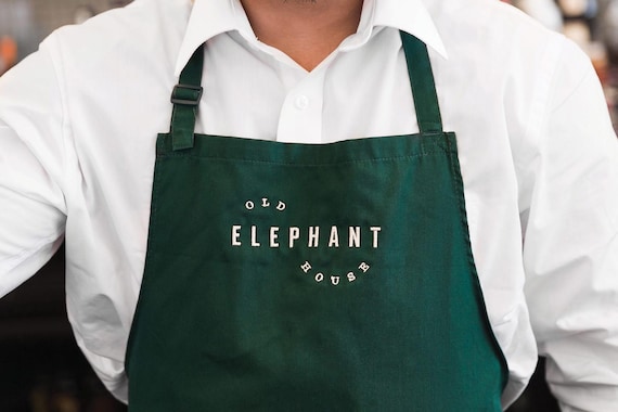 Custom Embroidered Apron: Personalized Chef, Baker, Barista Gift
