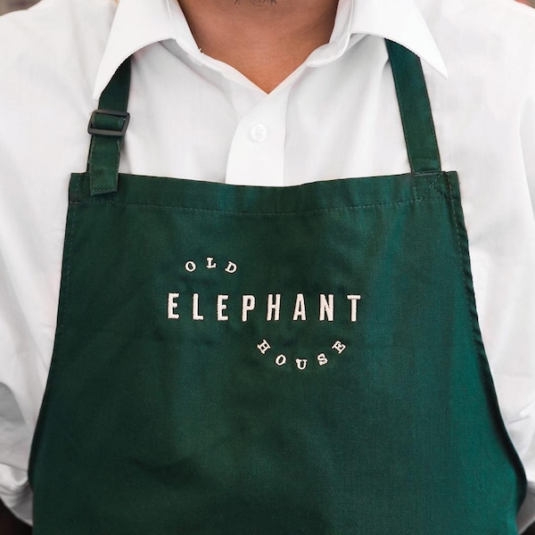 Custom Embroidered Apron: Personalized Chef, Baker, Barista Gift