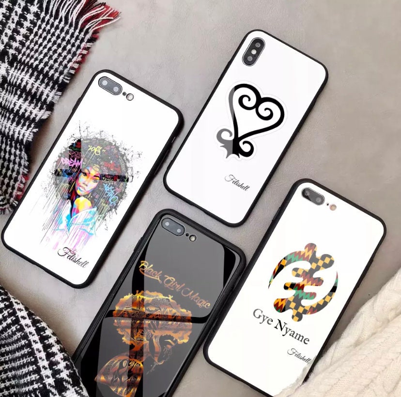 Classy Tempered Glass Phone Case for iPhones and Samsungs Etsy