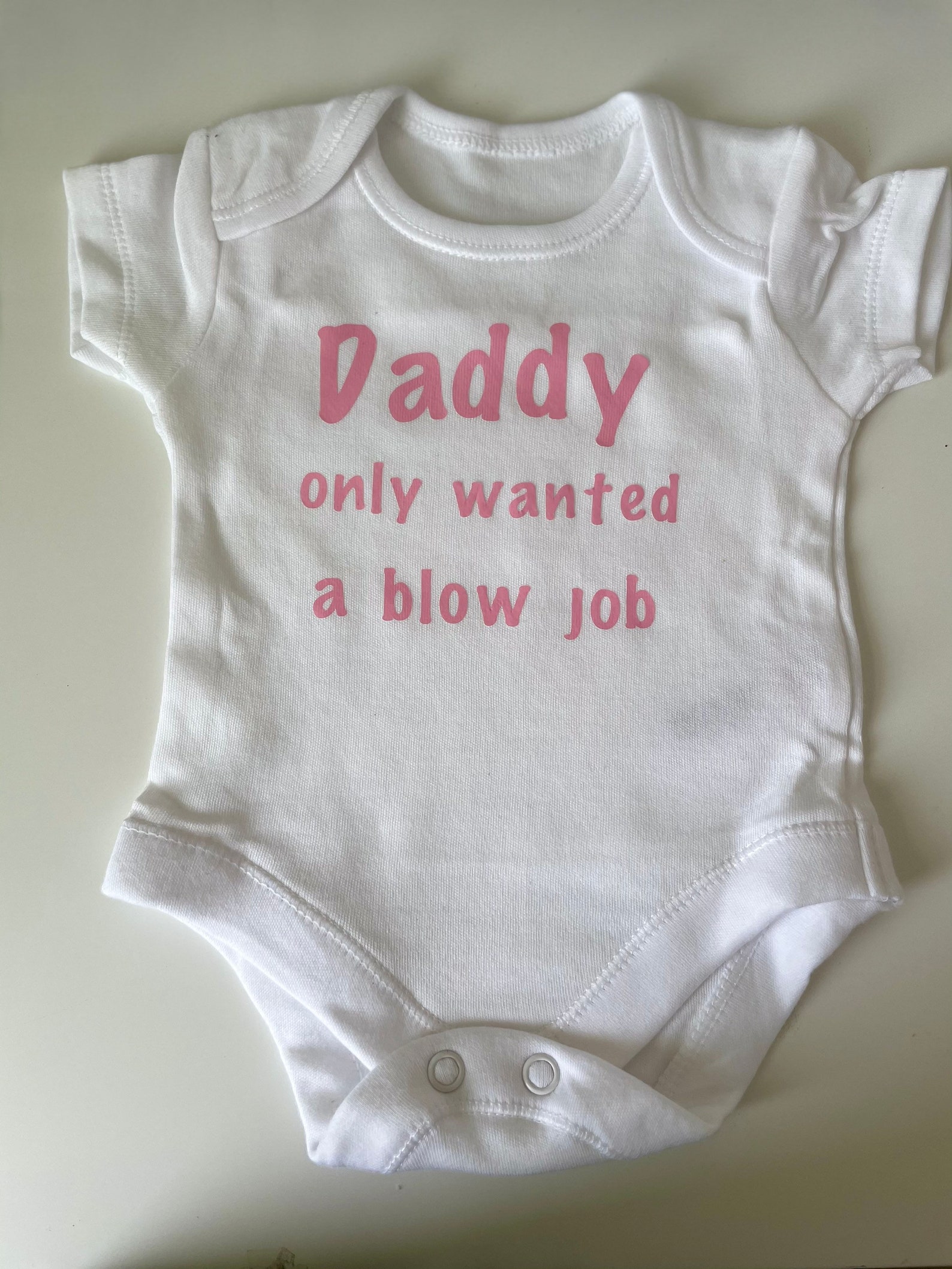 Rude funny humourous baby vest. Newborn baby shower gift. New Etsy