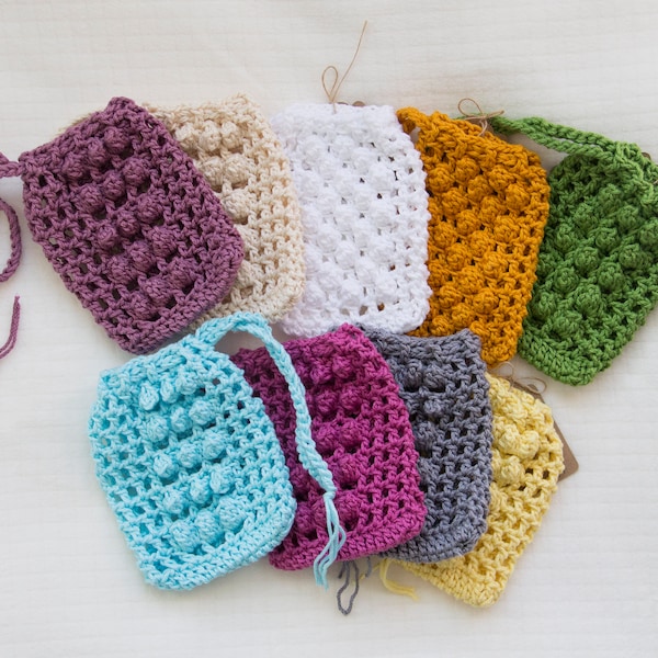 PATTERN - Rub-A-Dub-Dub Soap Saver Scrubby Bag, Beginner Crochet