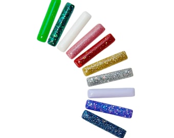 Seasonal Basics Clips | Domed resin bars in perfect hues | Alligator clip | Hair accessories