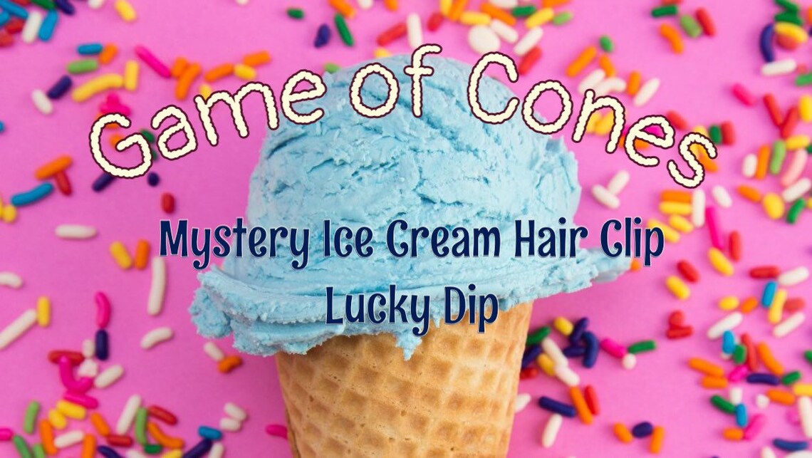 Game of Cones Mystery Ice Cream Clip A mystery ice cream Etsy