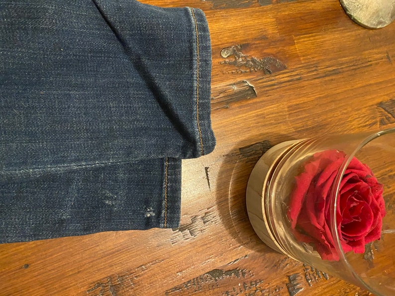Scotch /& Soda jeans \u201cLA bohemienne mid rise skinny\u201d jeans 28-32 Dark Distressed Denim Made in Italy MSRP 177