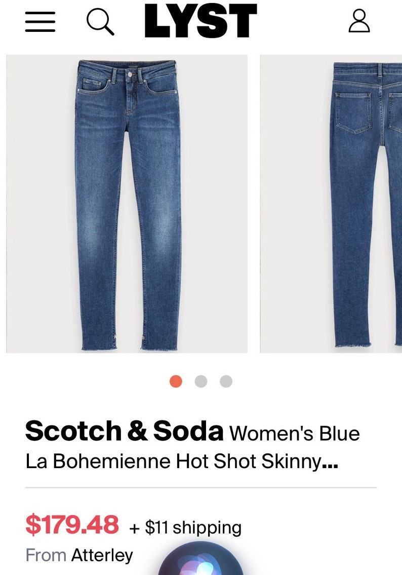 Scotch /& Soda jeans \u201cLA bohemienne mid rise skinny\u201d jeans 28-32 Dark Distressed Denim Made in Italy MSRP 177