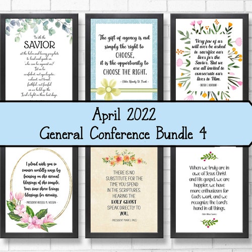 LDS General Conference April 2022 Digital Quote Bundle 3 LDS Etsy