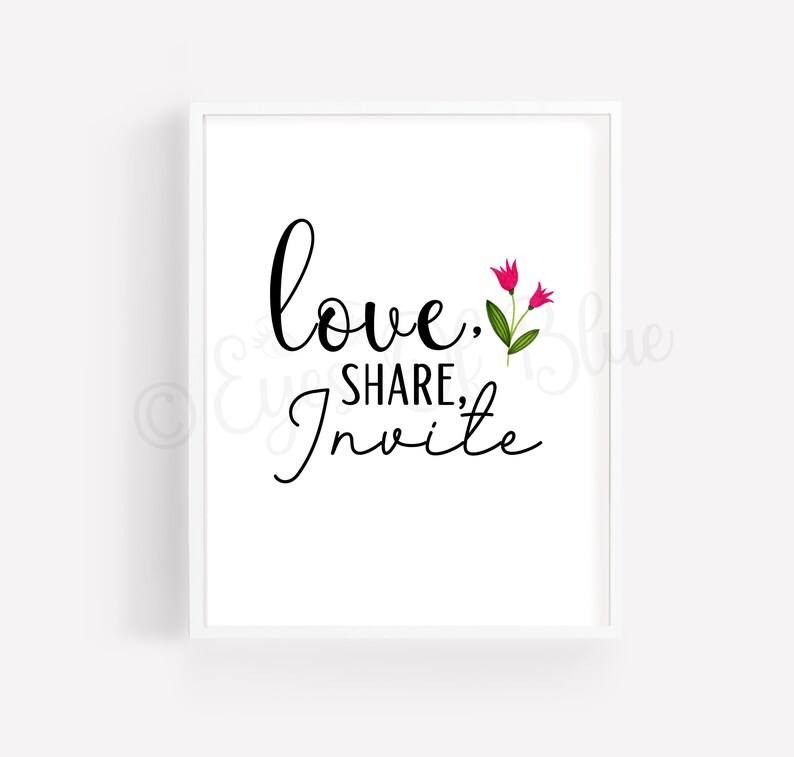Love, Share, Invite LDS Printable LDS Missionary Work Relief Society General Conference Russell