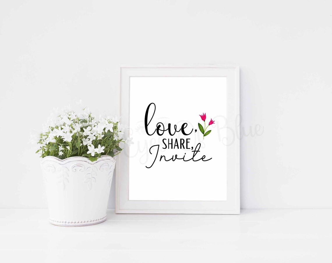 Love, Share, Invite LDS Printable LDS Missionary Work Relief Society General Conference Russell