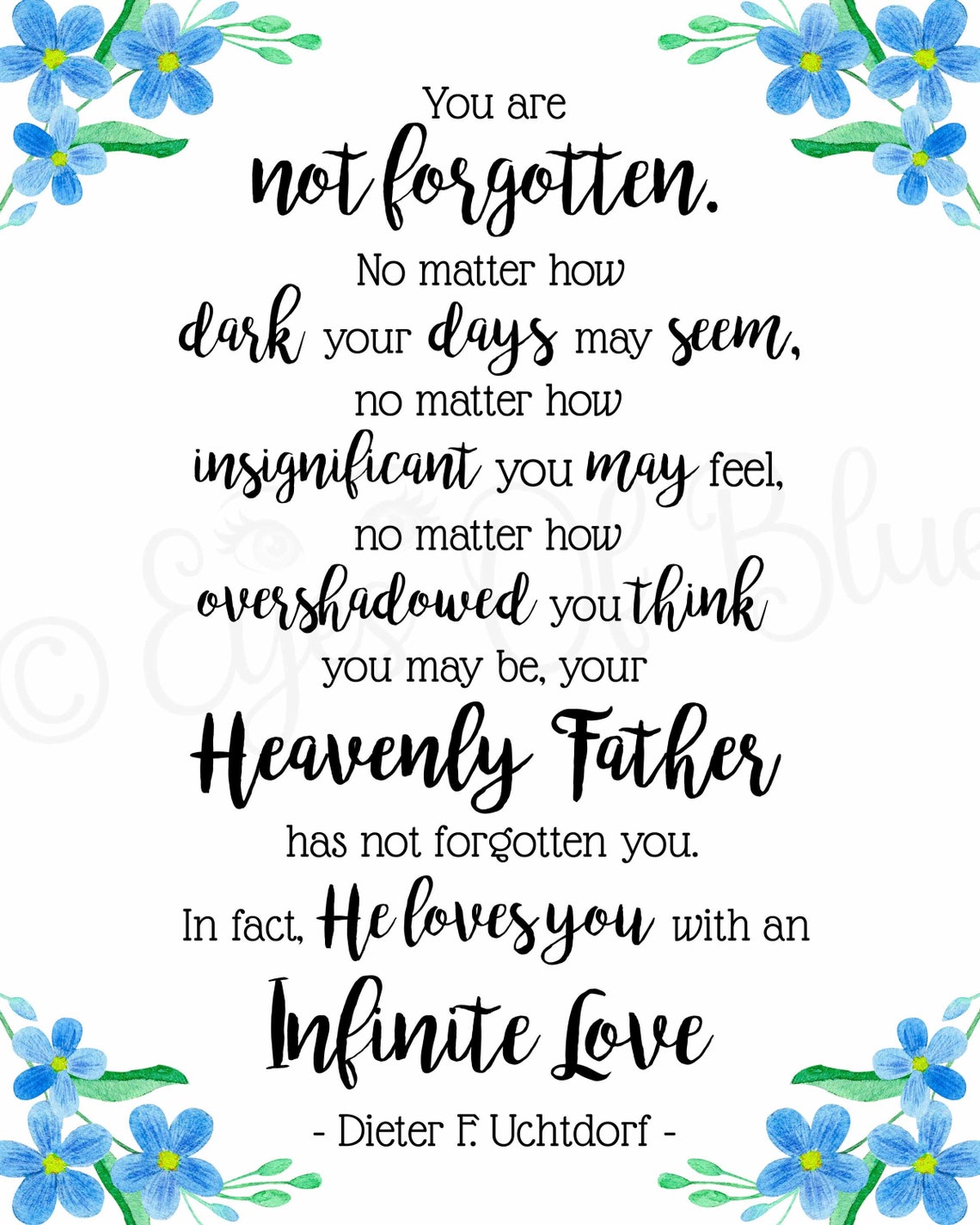 Me Not Dieter F. Uchtdorf Quote Digital Prints Etsy