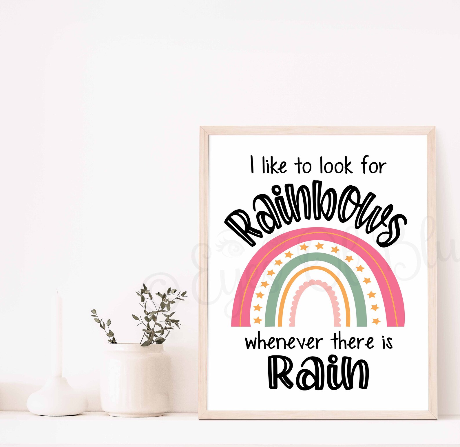 Look for Rainbows | Printable Nursery Decor | Printable Kids Decor ...