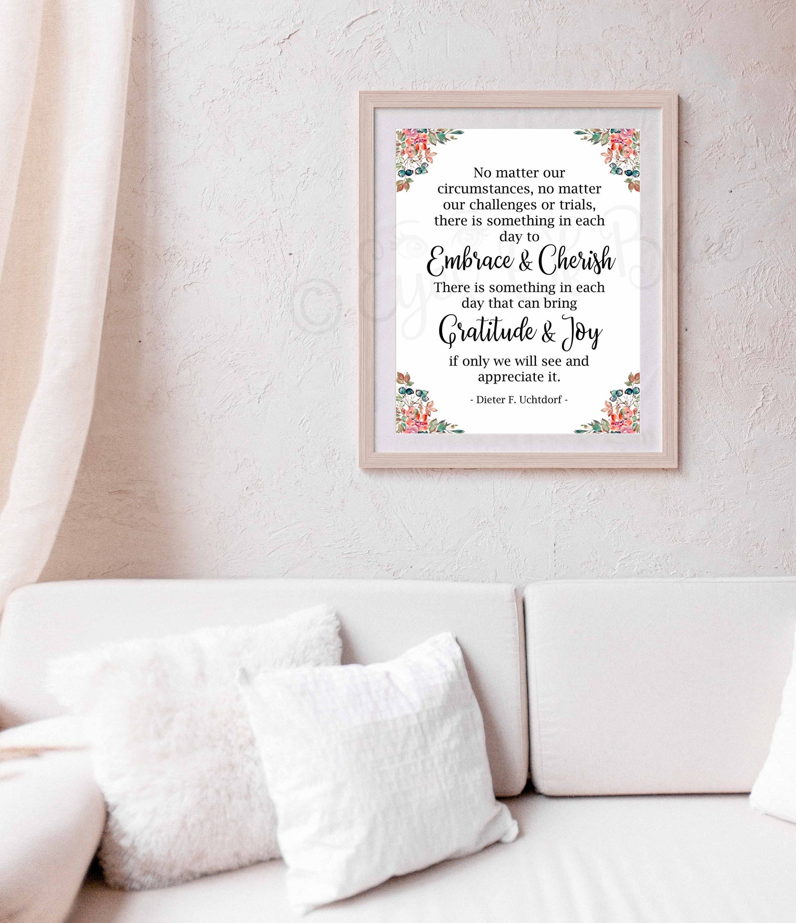 Gratitude &amp; Joy LDS Printable Dieter F. Uchtdorf Quote Printable Quote ...