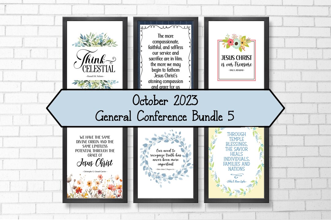 LDS General Conference October 2023 Digital Quote Bundle 5 LDS General