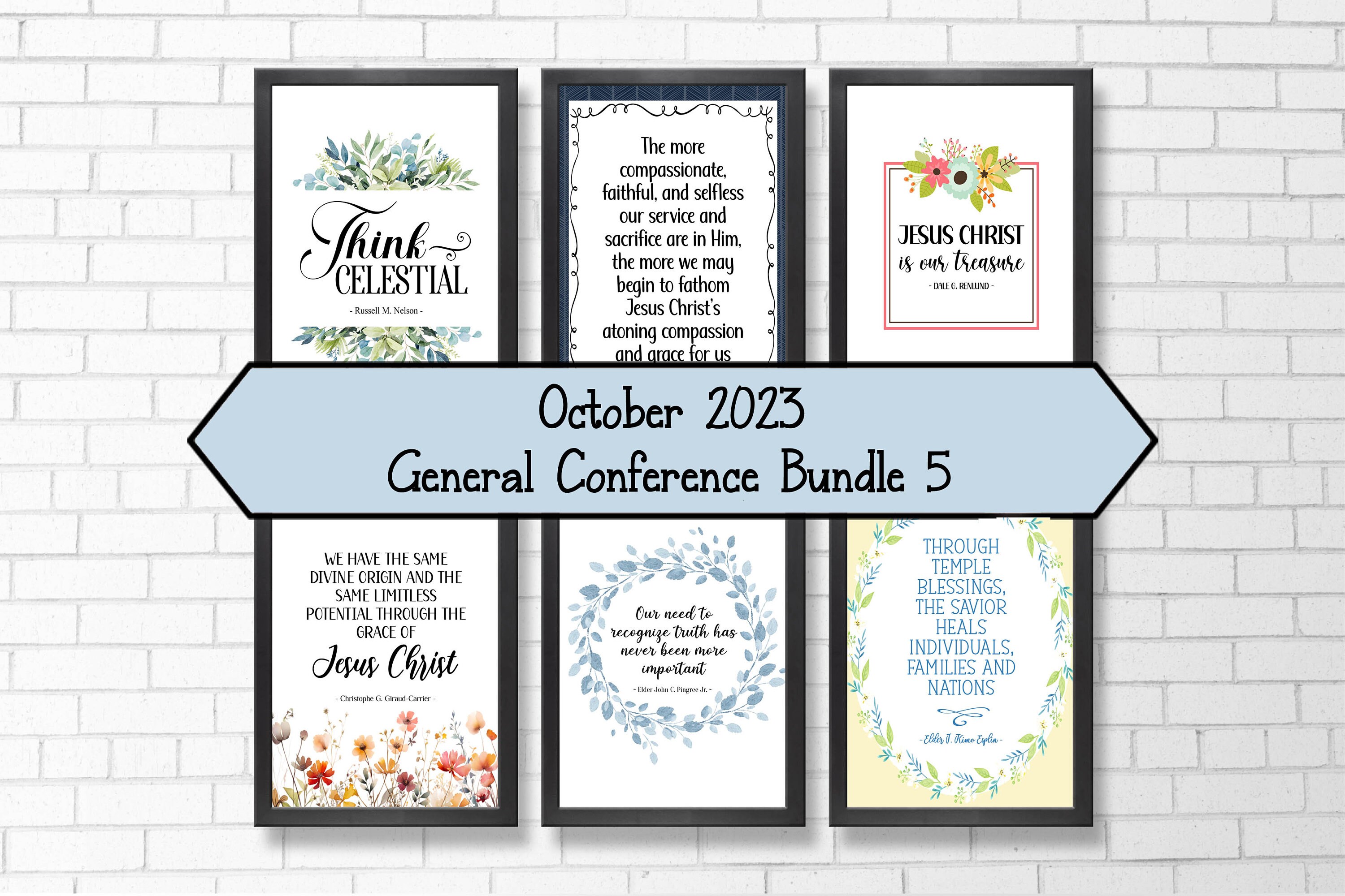 LDS General Conference October 2023 Digital Quote Bundle 5 LDS General