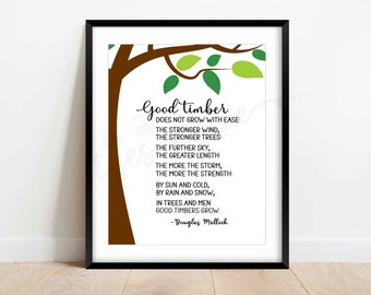 Good Timber Poem - Etsy