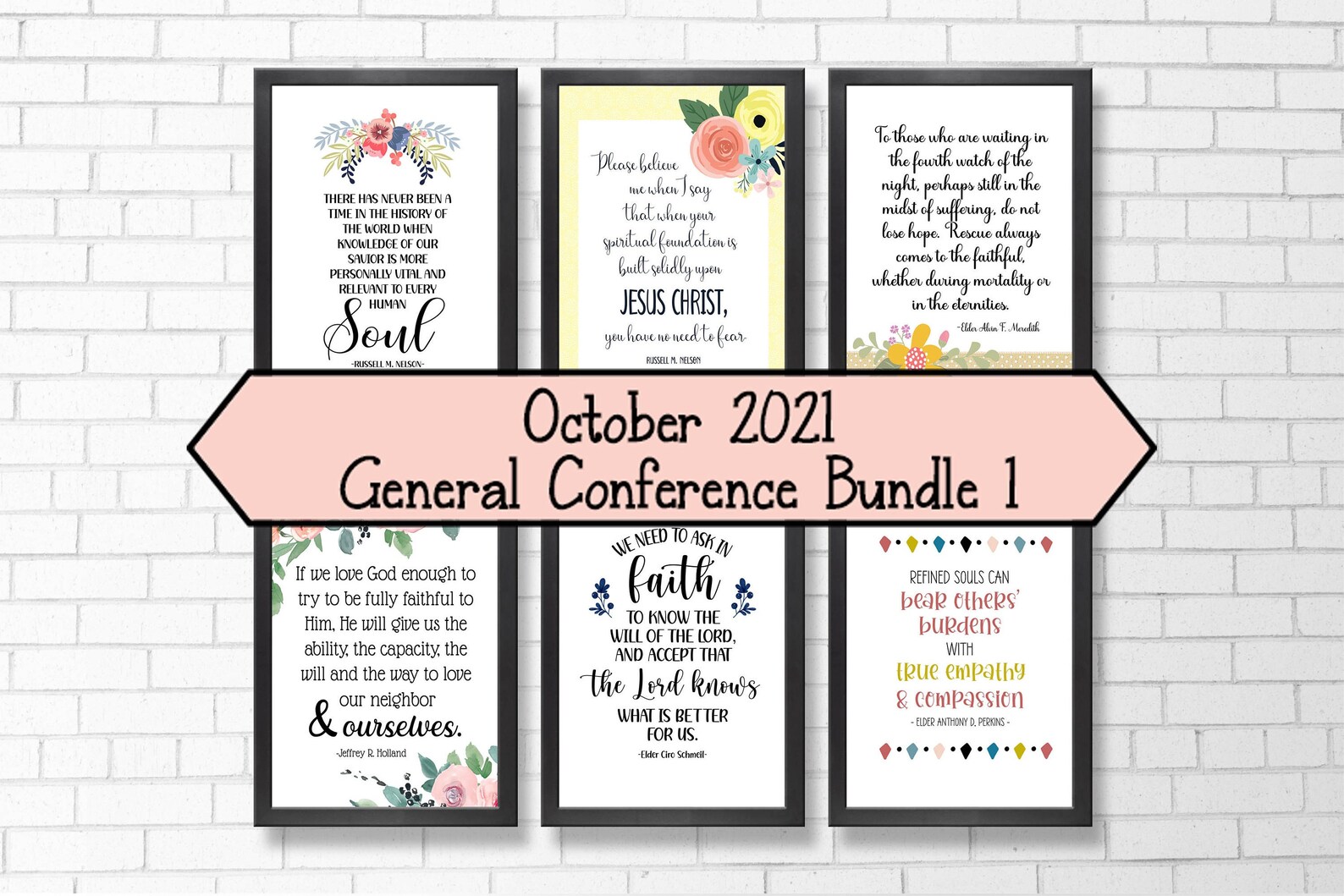 LDS General Conference October 2021 Digital Quote Bundle 1 | Etsy