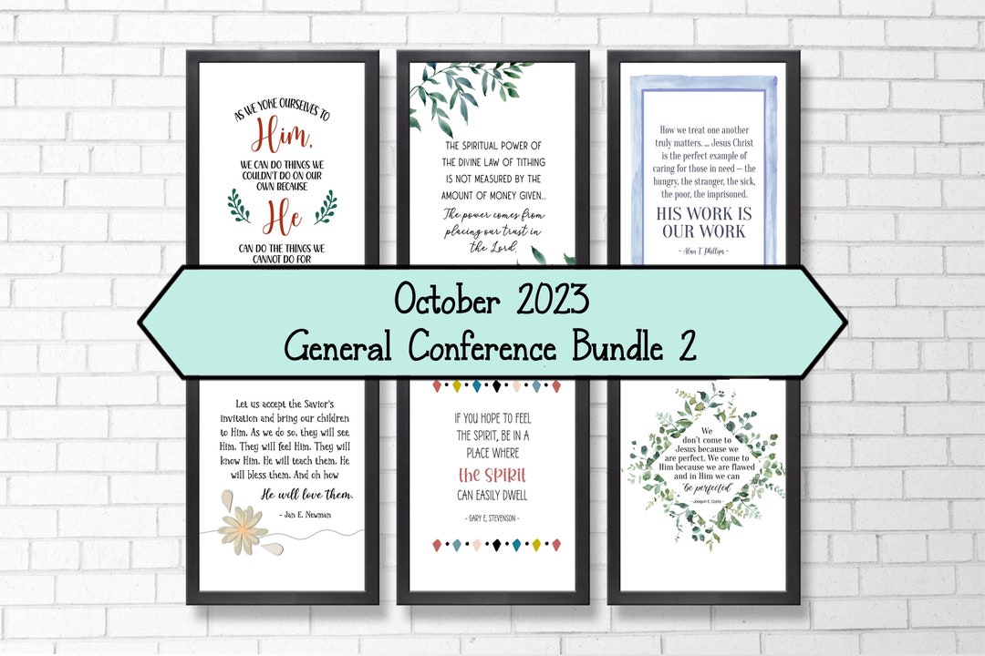 LDS General Conference October 2023 Digital Quote Bundle 2 LDS General