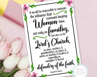 Bund halten Frauen Zitat: LDS Muttertag Printable (digitaler Download)