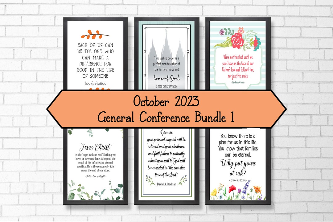 LDS General Conference October 2023 Digital Quote Bundle 1 LDS General