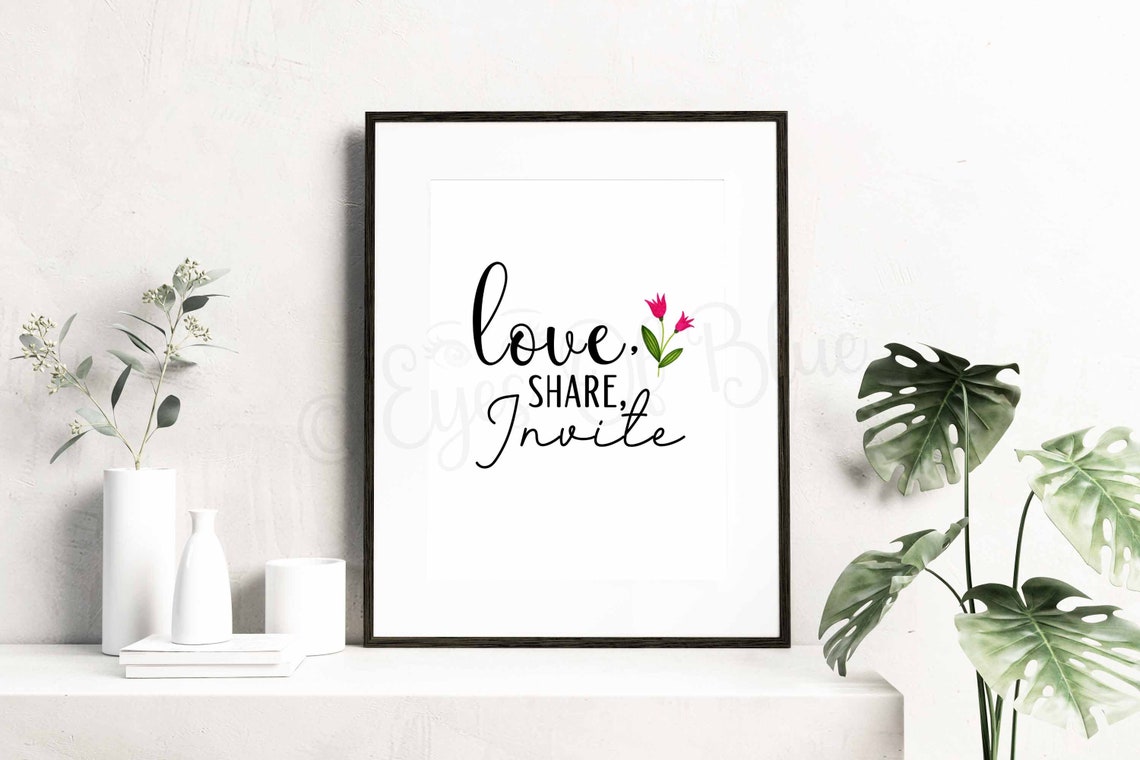 Love, Share, Invite LDS Printable LDS Missionary Work Relief Society General Conference Russell