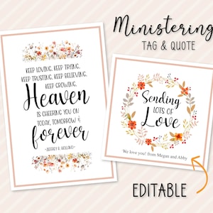 Heaven Is Cheering | Digital Ministering or Lesson Set | LDS Quote | LDS Fall Ministering | LDS Lesson Handout | September Ministering Idea