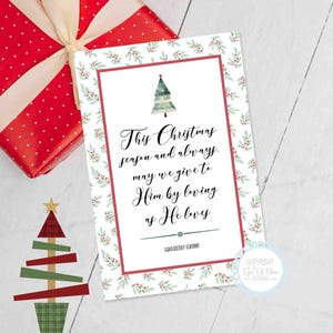 Amar como Él amó / Imprimible navideño SUD / Cita navideña / Tarjeta de ministración / Regalo navideño del barrio SUD / Navidad de la Sociedad de Socorro