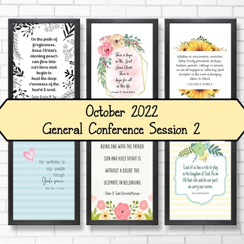 LDS General Conference October 2022 Digital Quote Bundle 5 Etsy