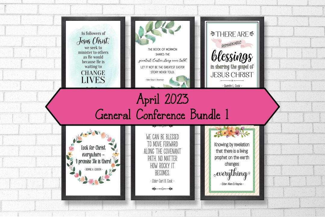 LDS General Conference April 2023 Digital Quote Bundle 1 LDS General