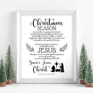 The Gift We Give Jesus | Digital LDS Christmas Printable | LDS Christmas | LDS Relief Society | Ward Christmas Gift | Digital Download
